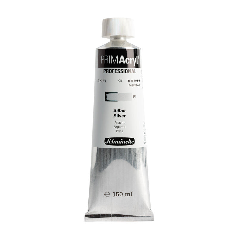 Akrilna barva Schmincke PRIMAcryl Professional 150 ml – 895 Srebrna
