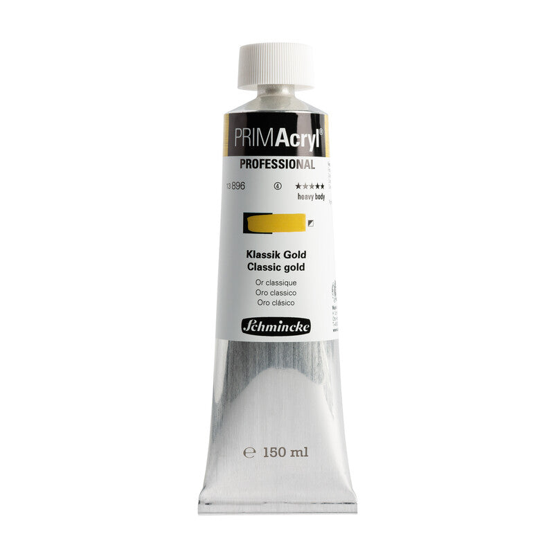 Akrilna barva Schmincke PRIMAcryl Professional 150 ml – 896 Klasično zlata
