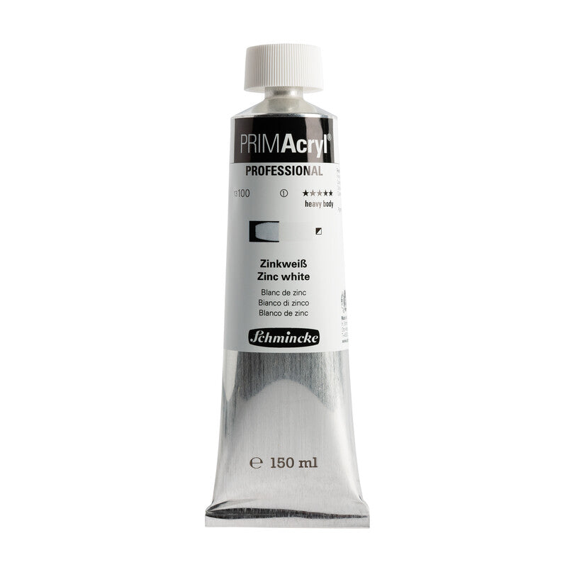 Akrilna barva Schmincke PRIMAcryl Professional 150 ml – 100 Cinkovo bela