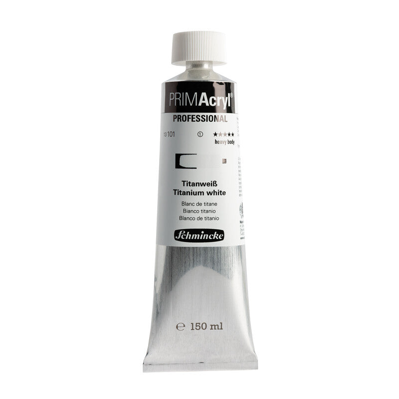 Akrilna barva Schmincke PRIMAcryl Professional 150 ml – 101 Titanovo bela