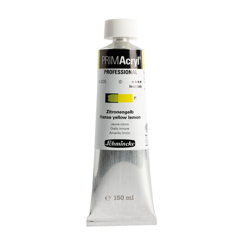 Akrilna barva Schmincke PRIMAcryl Professional 150 ml – 205 Hansa limonasto rumena