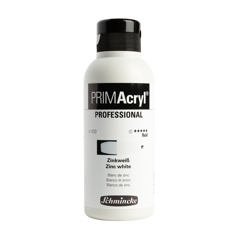 Akrilne barve Schmincke PRIMAcryl Professional 250 ml – 100 Cinkova bela tekoča