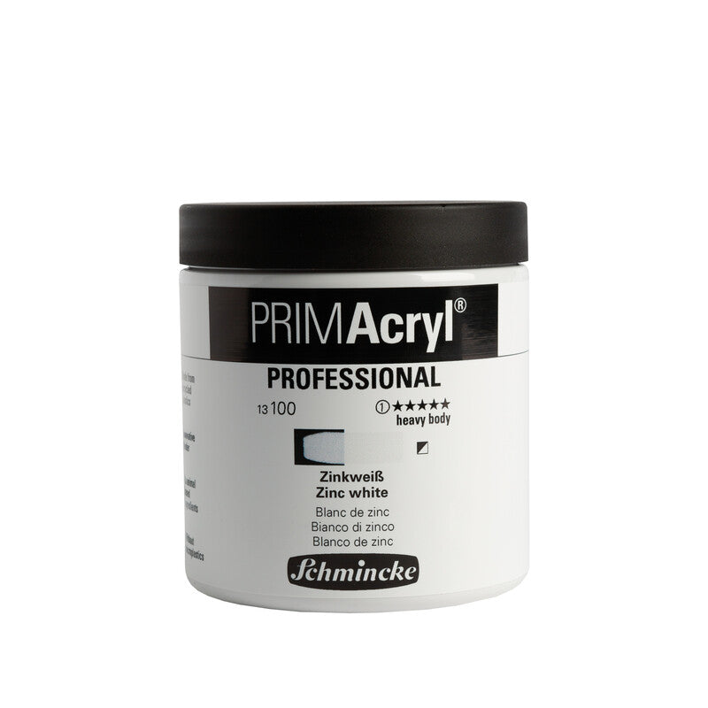 Akrilne barve Schmincke PRIMAcryl Professional 237 ml – 100 Cinkovo bela
