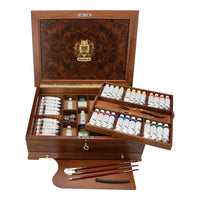 Lesena škatla Schmincke MUSSINI, 37 x 35 ml + pribor