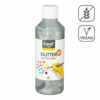 Svetleča barva Creall Glitter 250 ml - srebrna