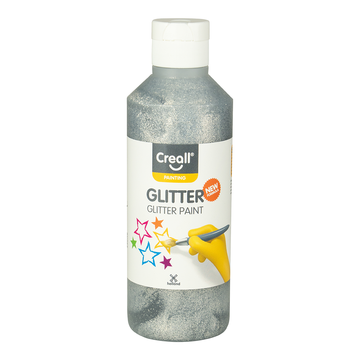 Svetleča barva Creall Glitter 250 ml - srebrna
