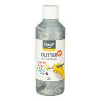 Svetleča barva Creall Glitter 250 ml - srebrna