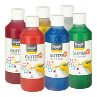 Creall komplet barv Glitter – 6 × 250 ml, mešane barve