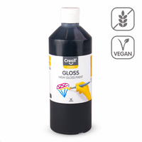 Sijajna polivinilna barva Creall Gloss 500 ml – črna