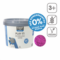 Modelirni pesek Creall Play it! 750 g v posodici – vijoličen
