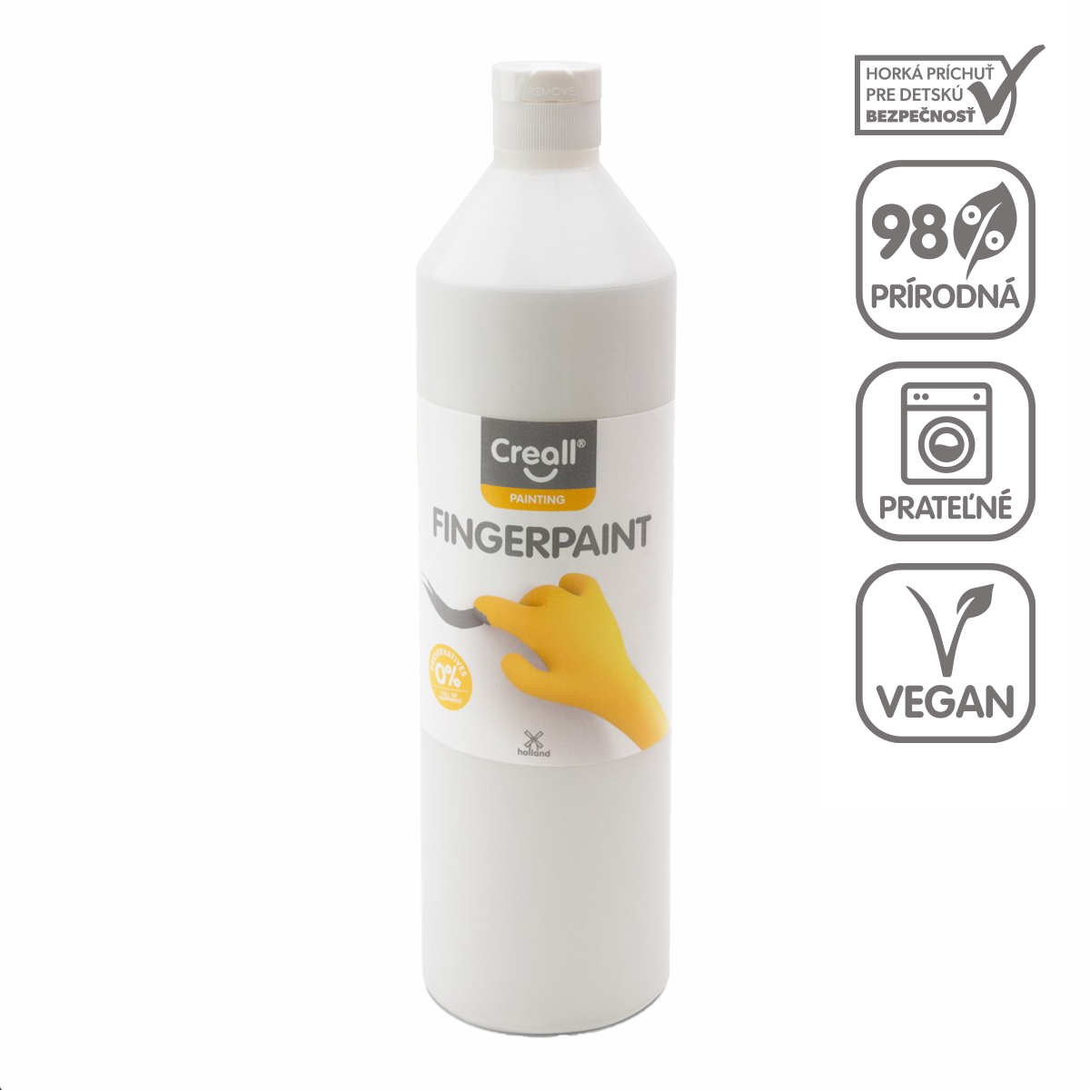 Prstna barva Creall - 750 ml – bela