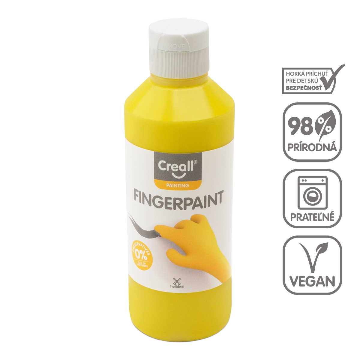 Prstna barva Creall 250 ml – rumena
