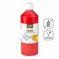 Transparentna barva Creall 500 ml – rdeča