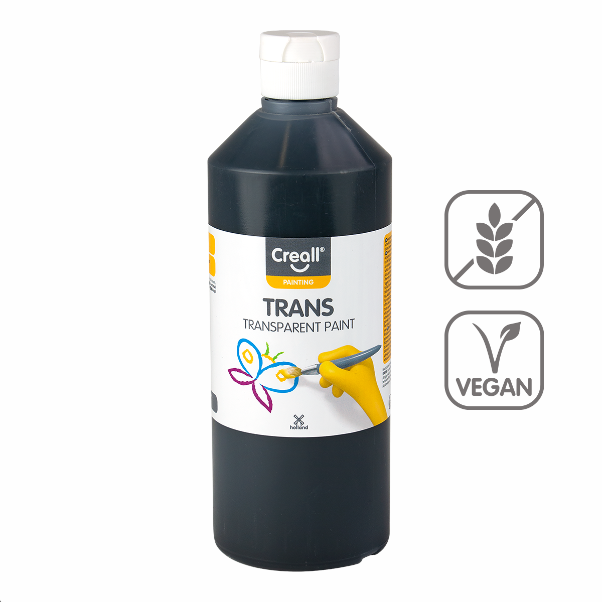 Transparentna barva Creall 500 ml – črna