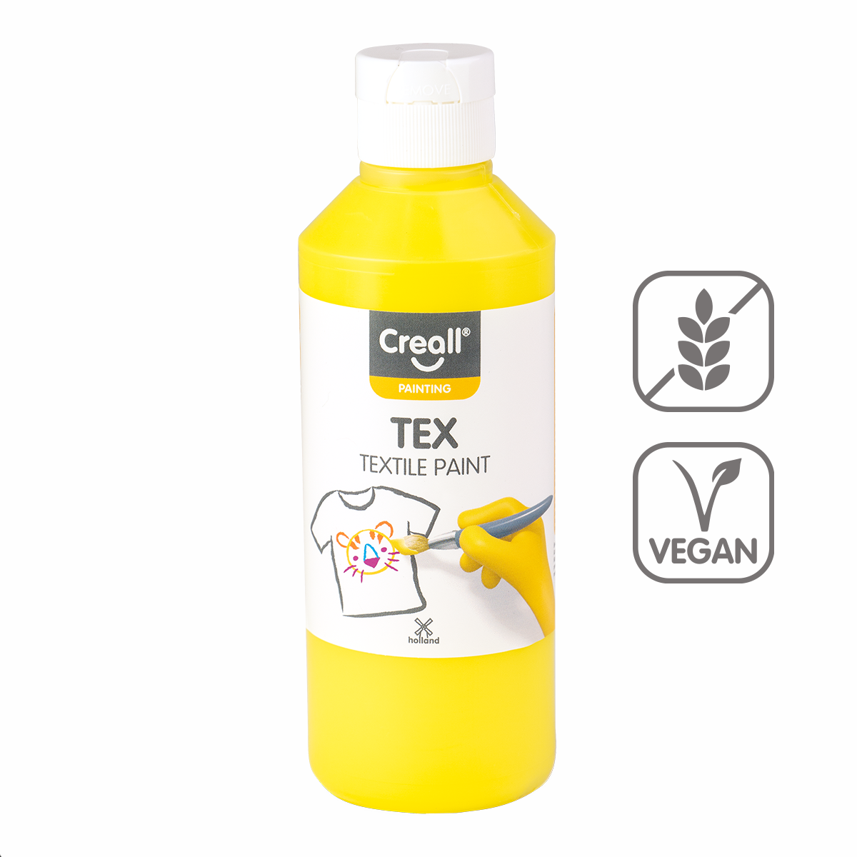 Barva za tekstil Creall Tex 250 ml – rumena