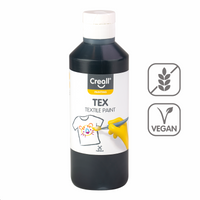 Barva za tekstil Creall Tex 250 ml – črna