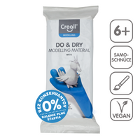 Samoutrjevalna modelirna masa Creall Do&Dry hipoalergena 500 g – bela