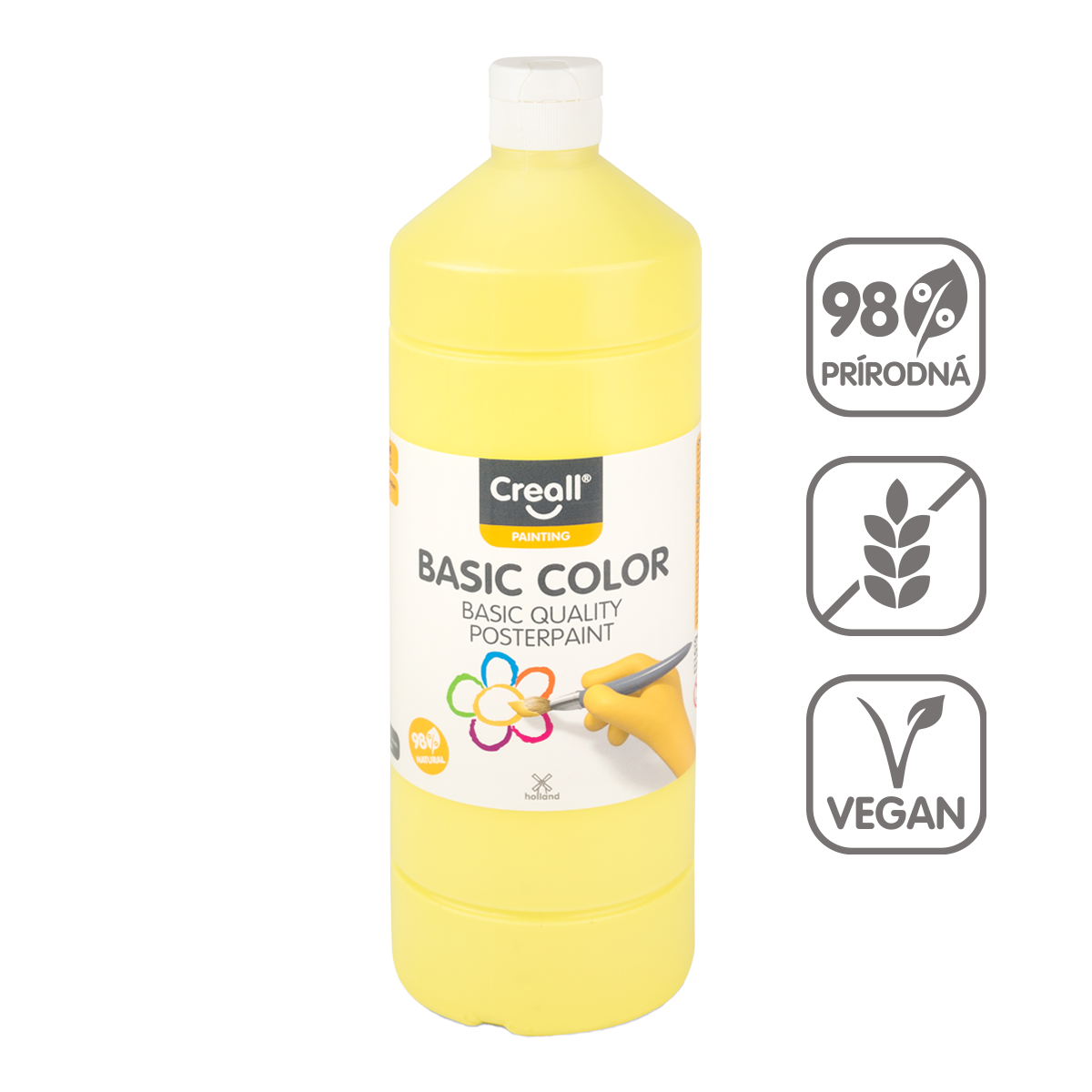 Tempera barva Creall 500 ml – svetlo rumena