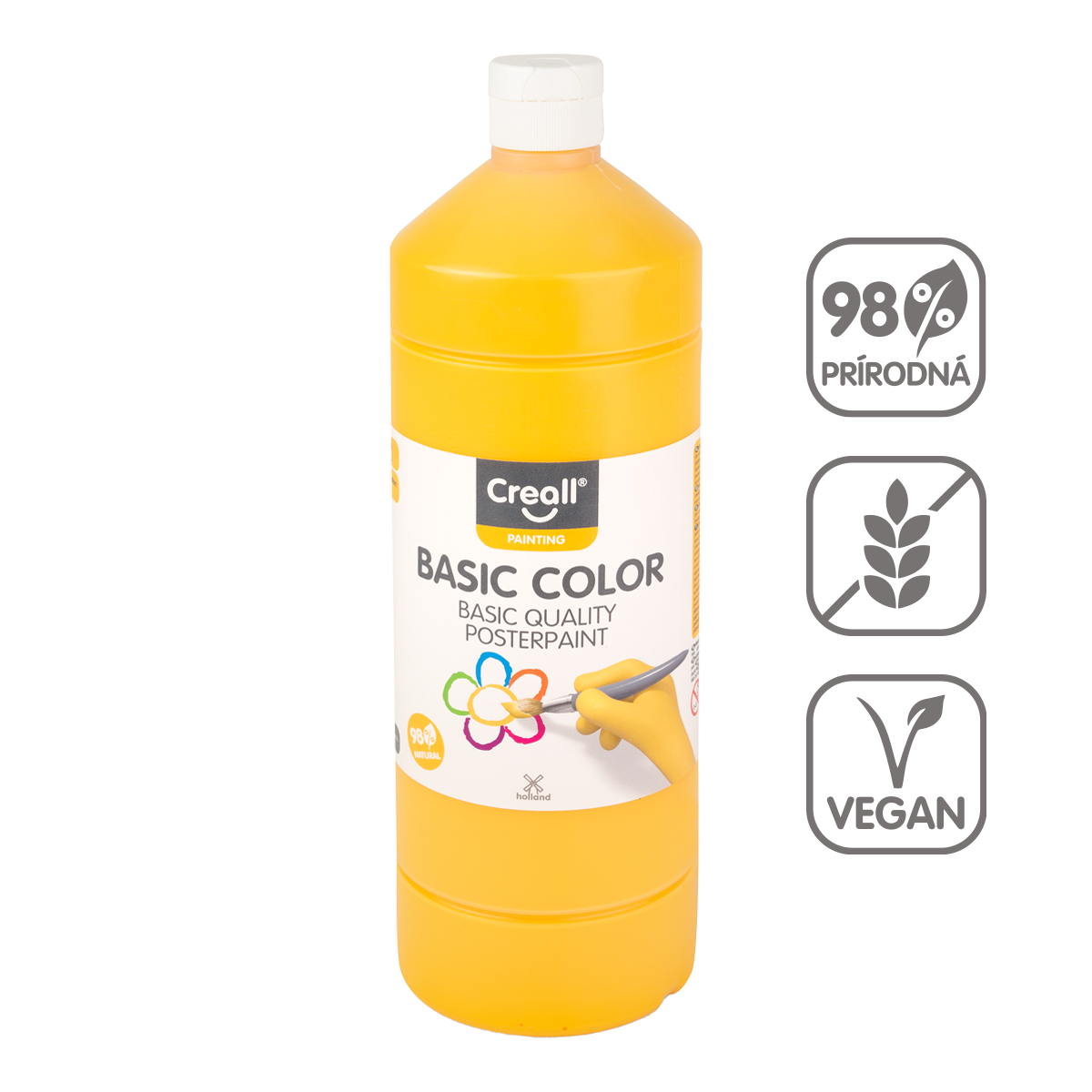 Tempera barva Creall 500 ml – temno rumena