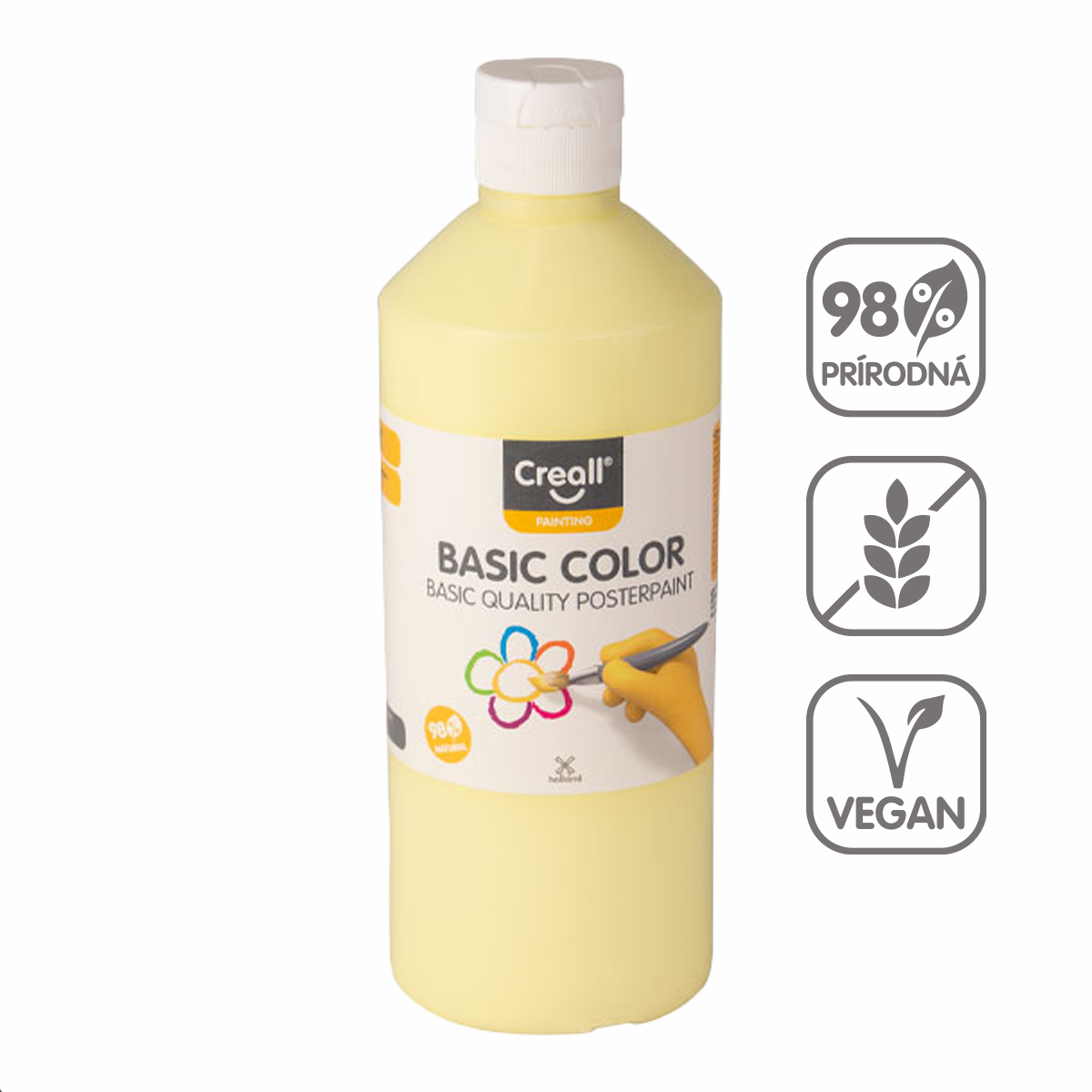 Tempera barva Creall 500 ml – pastelno rumena