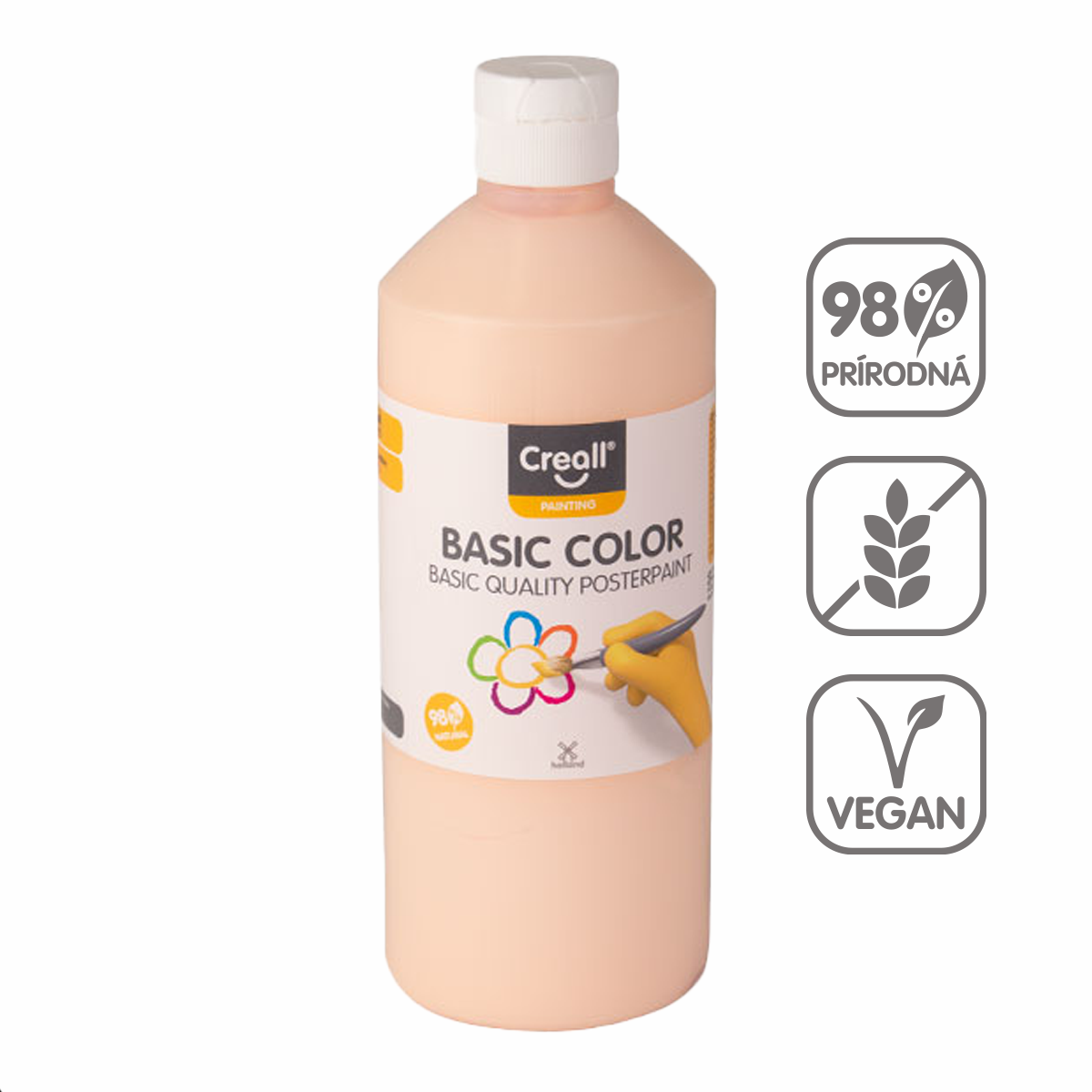 Tempera barva Creall 500 ml – pastelno oranžna