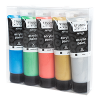 Creall set akrilnih barv Studio acrylics, 5 120 ml, mix