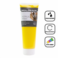 Akrilna barva Molenaer 250 ml – rumena