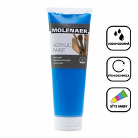 Akrilna barva Molenaer 250 ml – modra