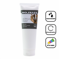 Akrilna barva Molenaer 250 ml – bela