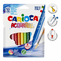 Akvarelni flomastri Carioca, 12 kosov, mešane barve