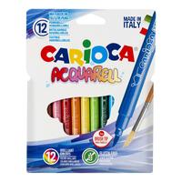 Akvarelni flomastri Carioca, 12 kosov, mešane barve
