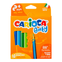 Tristrane barvice Carioca Baby 2+, 10 kosov