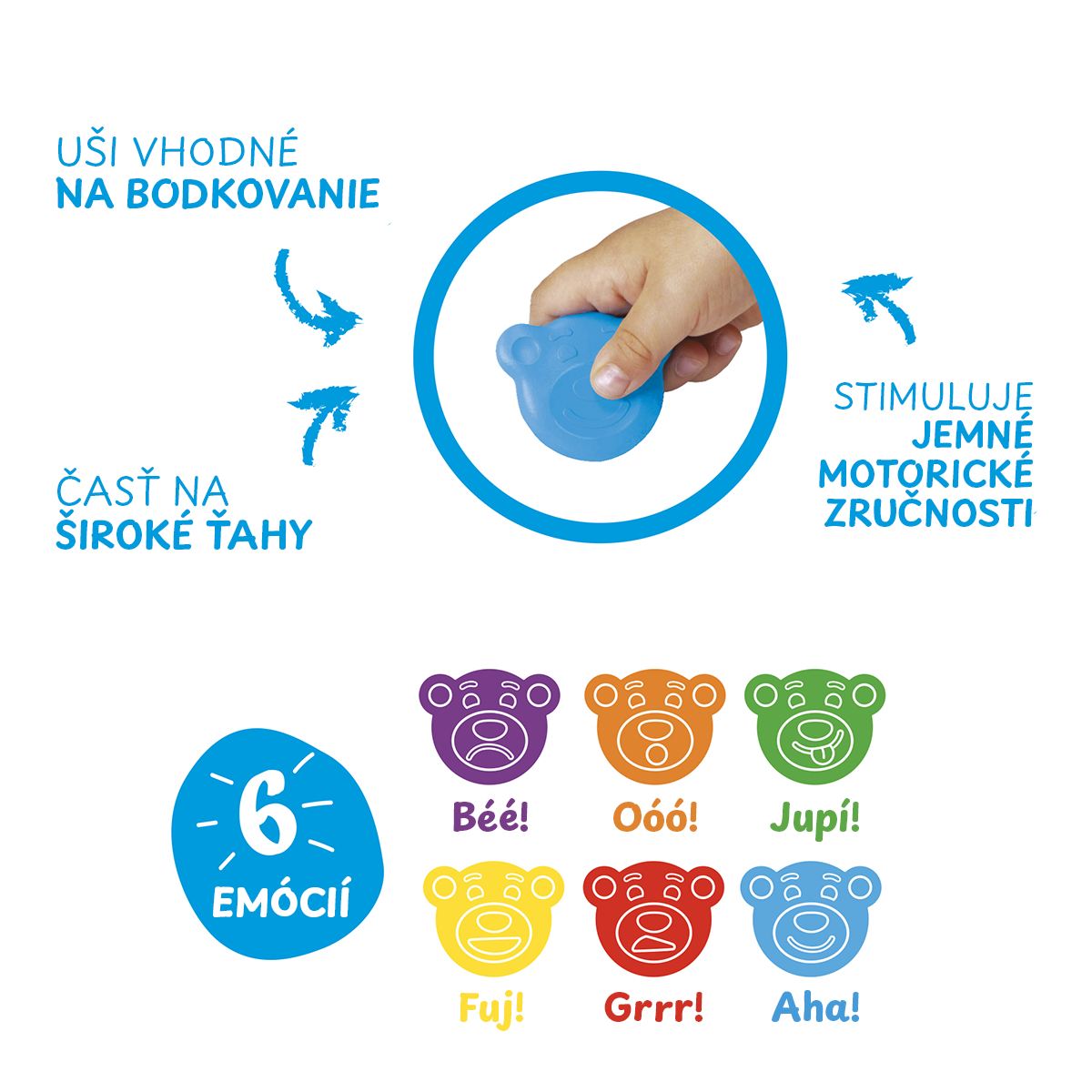 Carioca voščenke Baby Wild 2+, 8 kosov