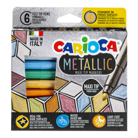 Metalni flomastri Carioca Metallic, konica, mešanica barv