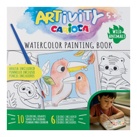 Carioca pobarvanka z vodenimi barvami ARTivity – Divje živali, 5+
