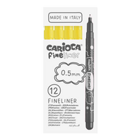 Carioca Fineliner, 0,5 mm, škatlica, 12 kosov