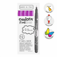 Carioca Fineliner, 0,5 mm, škatlica, 12 kosov – vijolična