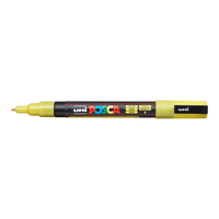 Posca marker PC-3ML, 0,9–1,3 mm, z bleščicami – rumena (L2