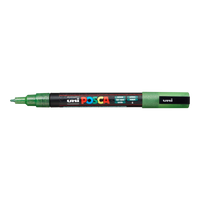 Posca marker PC-3ML, 0,9–1,3 mm, z bleščicami – zelena (L6