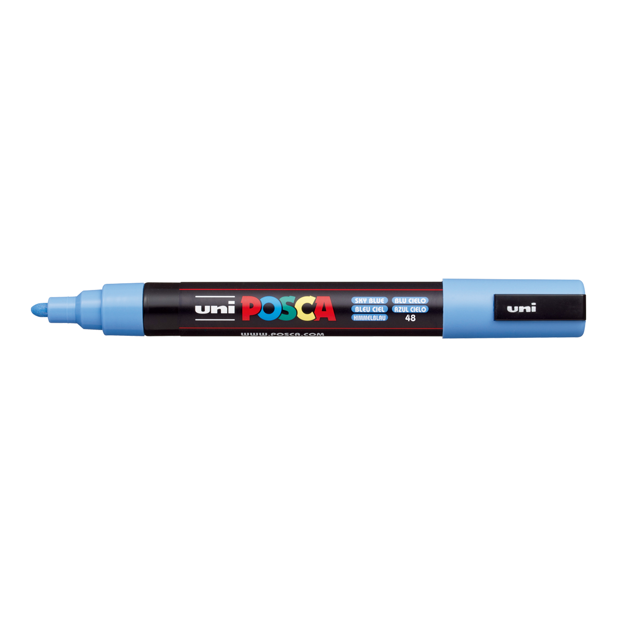 Akrilni marker Posca PC-5M, 1,8 – 2,5 mm, nebeško modra (48)
