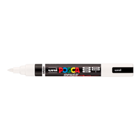 Posca akrilni flomaster PC-5BR, 1 - 4 mm, bela