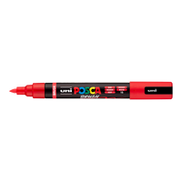 Posca akrilni flomaster PC-5BR, 1 - 4 mm, rdeča (15)