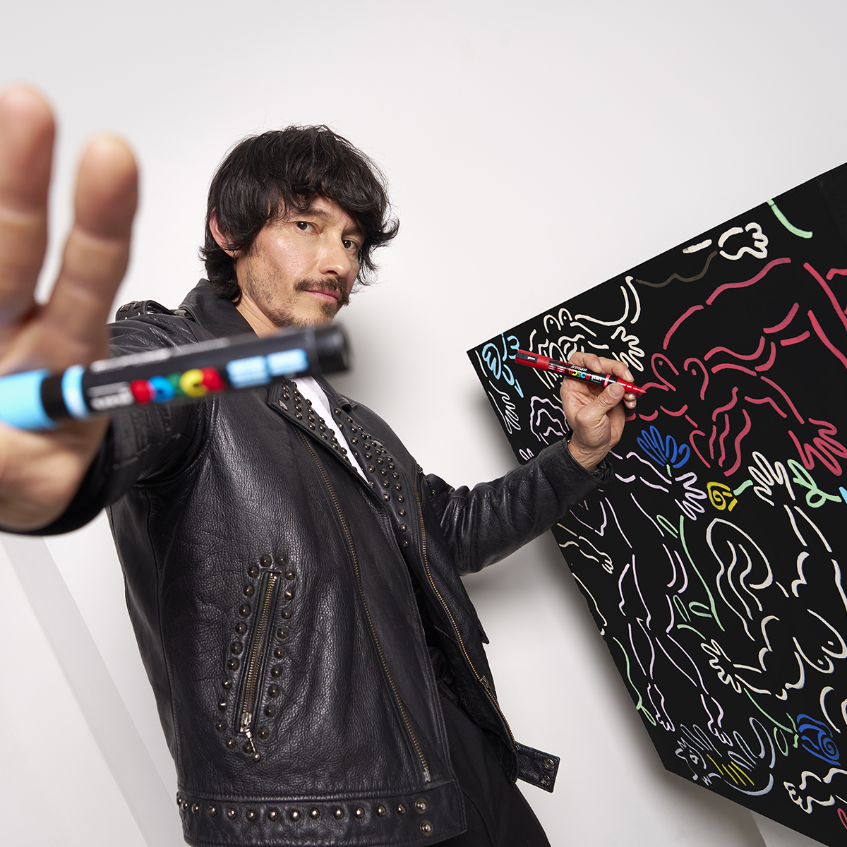 Posca marker PC-5BR, 1 - 4 mm, črn