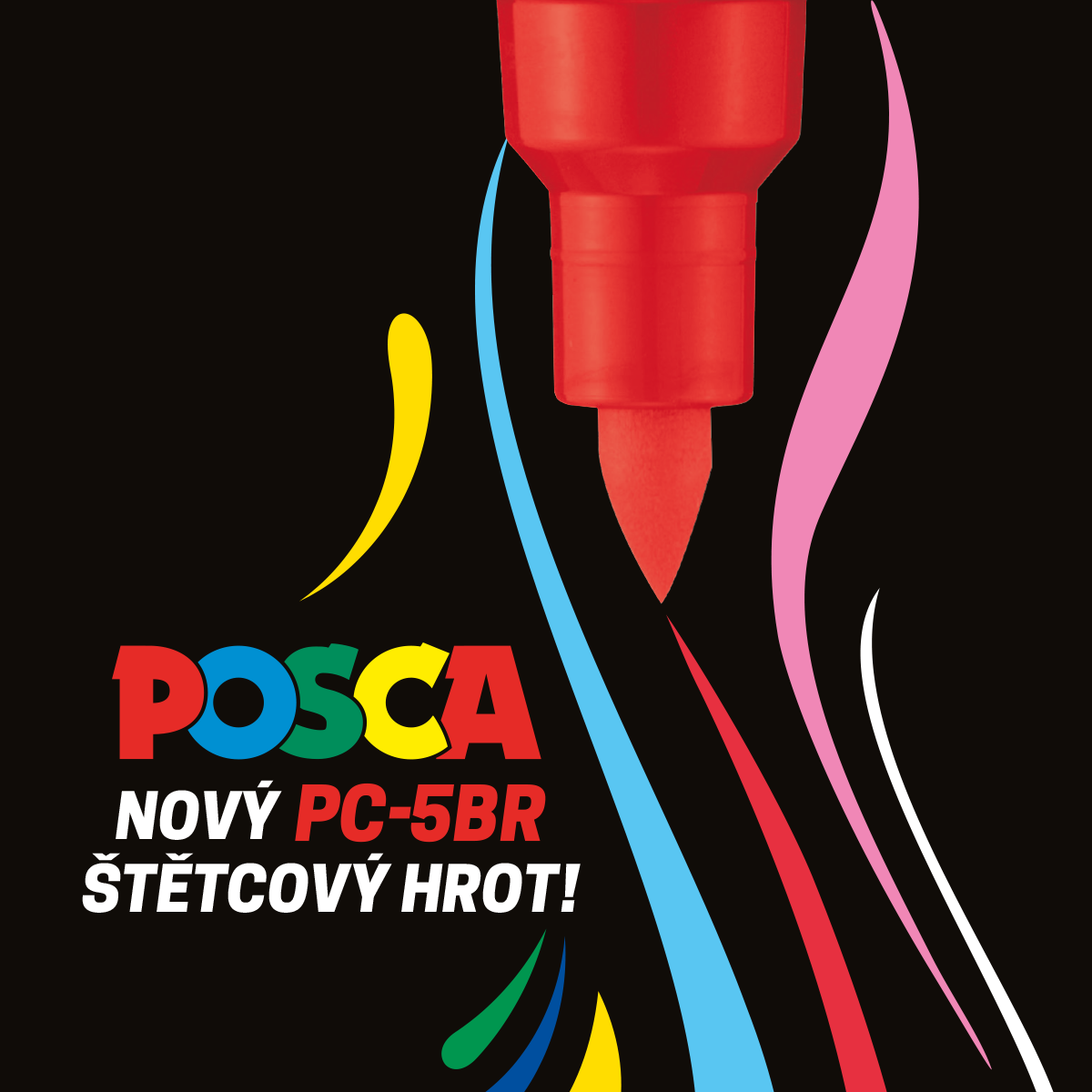 Posca marker PC-5BR, 1 - 4 mm, siva (37)