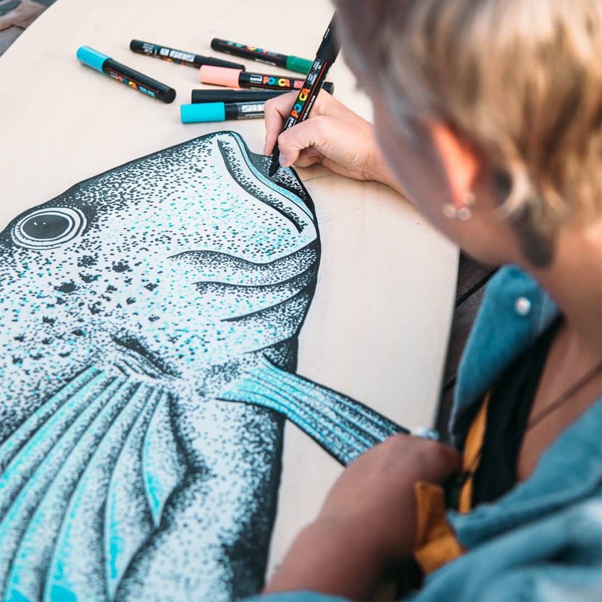 Posca flomaster PC-5M, 1,8 - 2,5 mm, svetlo rumena (3)