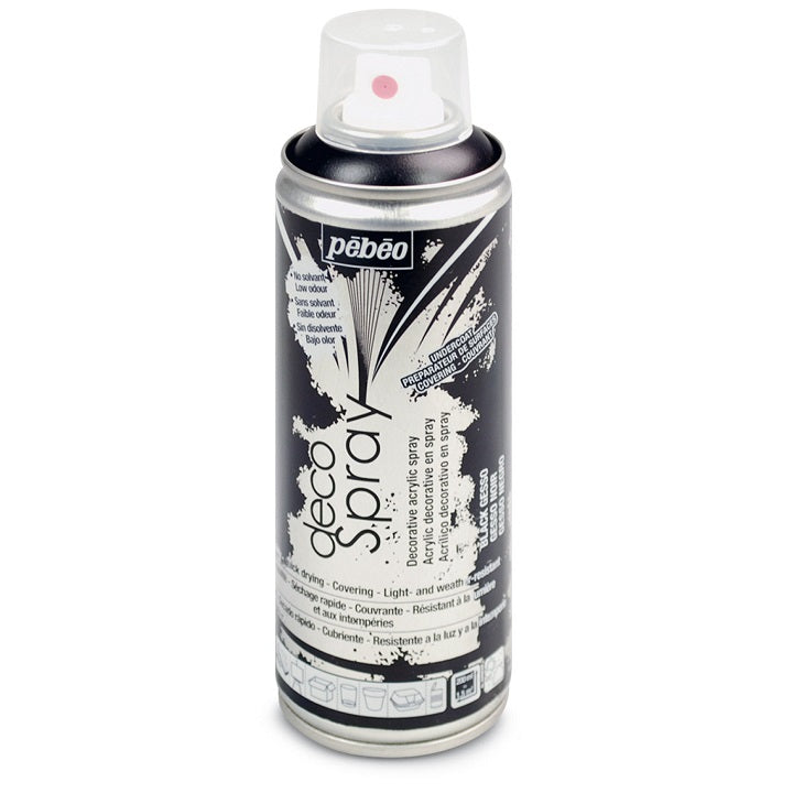 Premaz PEBEO v spreju 200 ml – črna Gesso