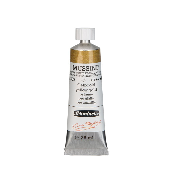 Oljne barve Schmincke MUSSINI 35 ml – 863 rumeno-zlata
