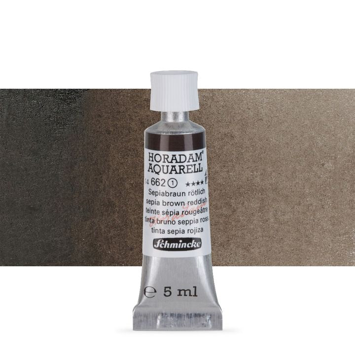 Schmincke Horadam akvarelne barve v tubi po 5 ml – 662 Sepia Brown Reddish