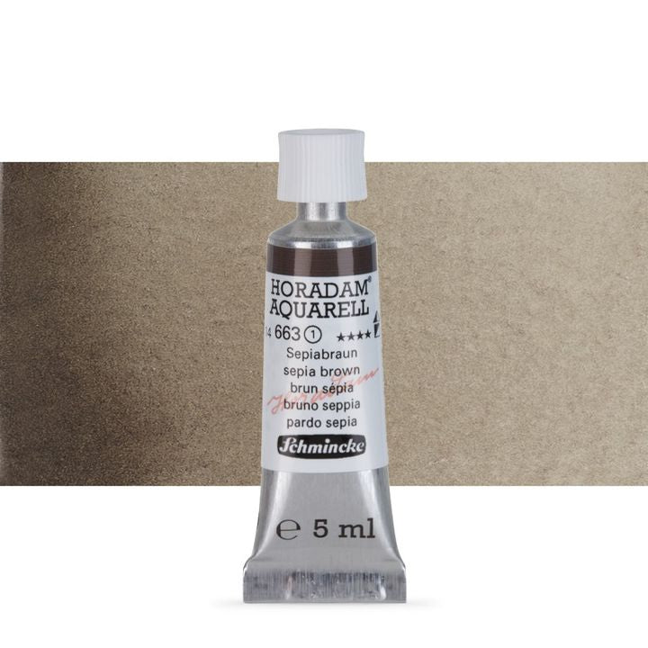 Schmincke Horadam akvarelne barve v tubi po 5 ml – 663 Sepia Brown