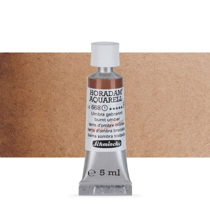 Schmincke Horadam akvarelne barve v tubi po 5 ml – 668 Burnt Umber